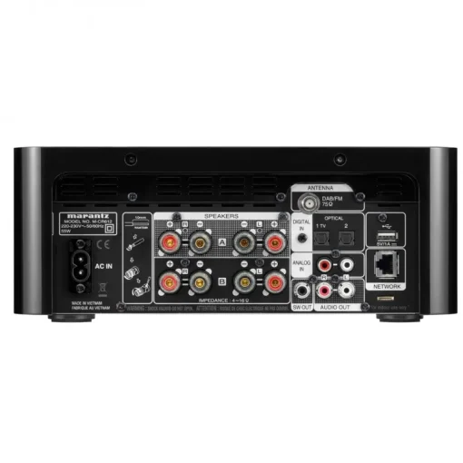Marantz Melody X MCR612 Hifi Network System with Wharfedale Diamond 12.1 Bookshelf Speakers Package Black