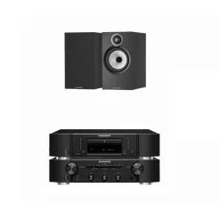 Marantz PM6007 Integrated Amp & CD6007 CD Player with Bowers & Wilkins 607 S3 Speakers Black