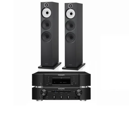 Marantz PM6007 Integrated Amp & CD6007 CD Player with Bowers & Wilkins 603 S3 Speakers Black