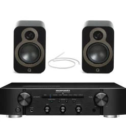 Marantz PM6007 Integrated Amplifier With Q Acoustics Q3030C Bookshelf Speakers Pair Black HiFi Package