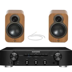 Marantz PM6007 Integrated Amplifier With Q Acoustics Q3020c Bookshelf Speakers Pin Oak Pair HiFi Package