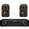 Marantz PM6007 Integrated Amplifier With Q Acoustics Q3020c Bookshelf Speakers Walnut Pair HiFi Package