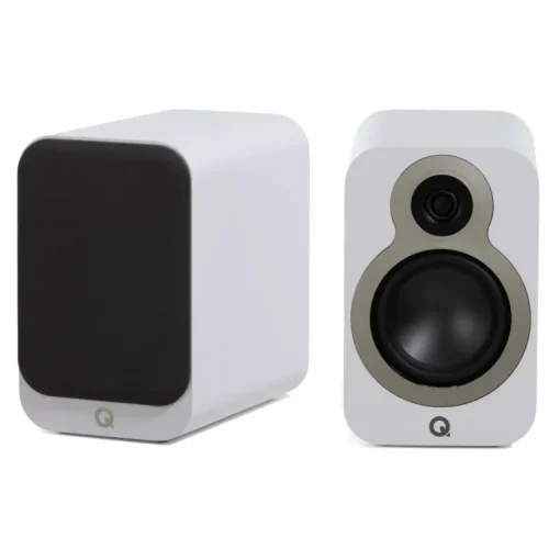 Marantz PM6007 Integrated Amplifier Silver With Q Acoustics Q3020c Bookshelf Speakers White Pair HiFi Package