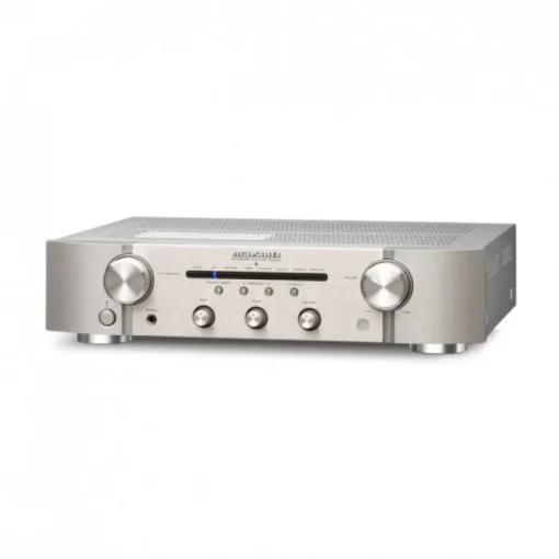 Marantz PM6007 Integrated Amp & CD6007 CD Player Silver with Bowers & Wilkins 606 S3 Speakers White