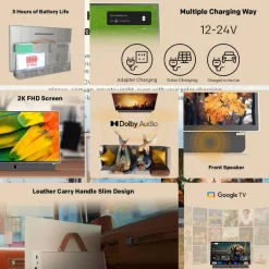 Metz 24MPE7002Z 24 Inch Full HD Smart Portable Tunerless Google TV