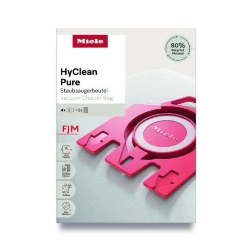 Miele FJM HyClean Pure Vacuum Cleaner Bags - Pack of 4