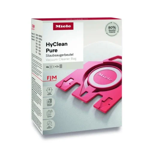 Miele FJM HyClean Pure Vacuum Cleaner Bags - Pack of 4