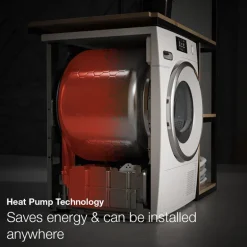 Miele TEC665WP 8kg Heat Pump Tumble Dryer Lotus White