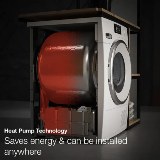Miele TEC665WP 8kg Heat Pump Tumble Dryer Lotus White