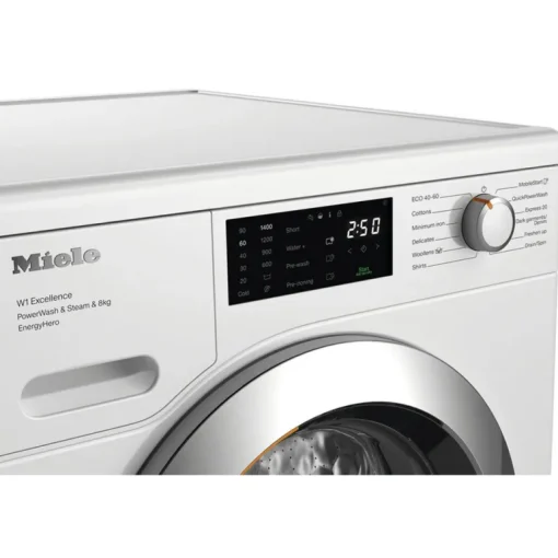 Miele WEE385 WCS 8kg 1400 Spin Power Wash & Steam Washing Machine Lotus White