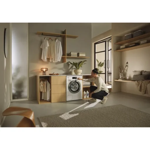 Miele WEE385 WCS 8kg 1400 Spin Power Wash & Steam Washing Machine Lotus White