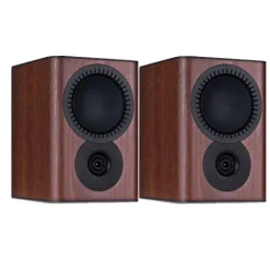 Mission QX1 MKII Standmount Bookshelf Speakers Pair Walnut