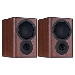 Mission QX2 MKII Standmount Bookshelf Speakers Pair Walnut