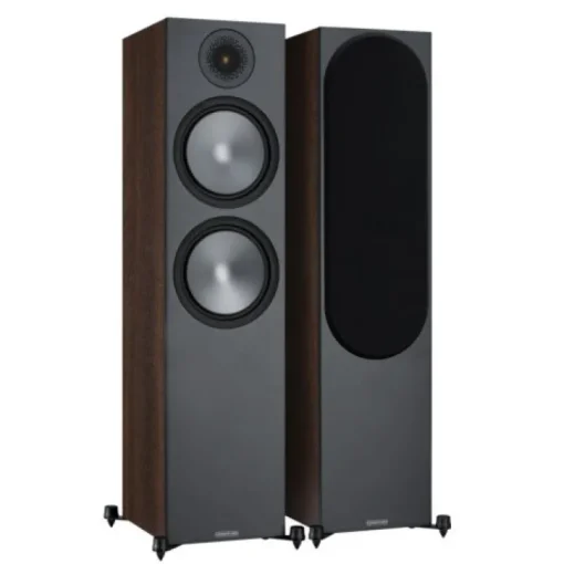 Monitor Audio Bronze 500 Floorstanding Speakers Walnut Pair 6G including 5 Year Warranty