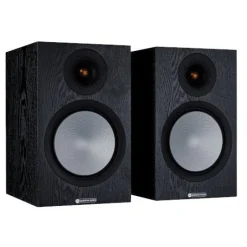 Monitor Audio Silver 100 Bookshelf Speakers Pair 7G Black Oak