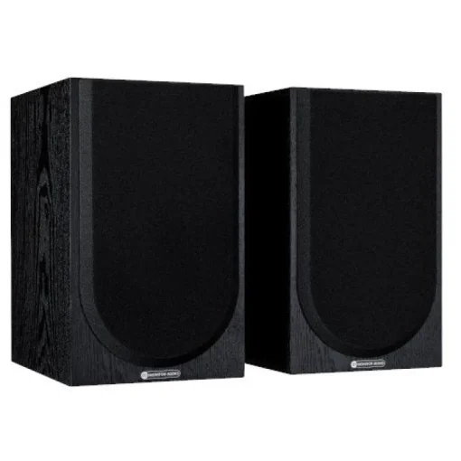Monitor Audio Silver 100 Bookshelf Speakers Pair 7G Black Oak