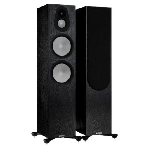 Monitor Audio Silver 500 Floorstanding Speakers Pair 7G Black Oak