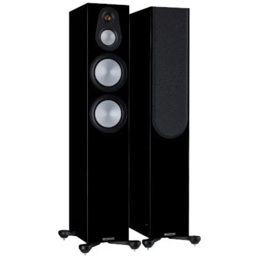 Monitor Audio Silver 300 Floorstanding Speakers Pair 7G Black Gloss