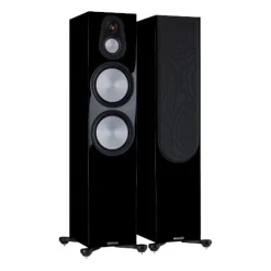 Monitor Audio Silver 500 Floorstanding Speakers Pair 7G Black Gloss