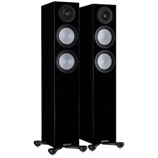 Monitor Audio Silver 200 Floorstanding Speakers Pair 7G Black Gloss
