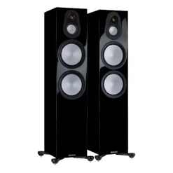 Monitor Audio Silver 500 Floorstanding Speakers Pair 7G Black Gloss