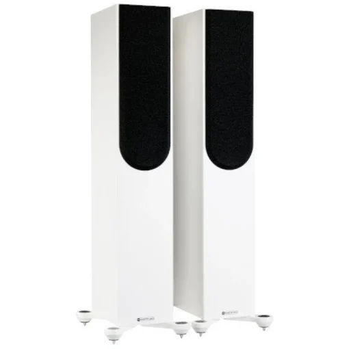 Monitor Audio Silver 200 Floorstanding Speakers Pair 7G Satin White