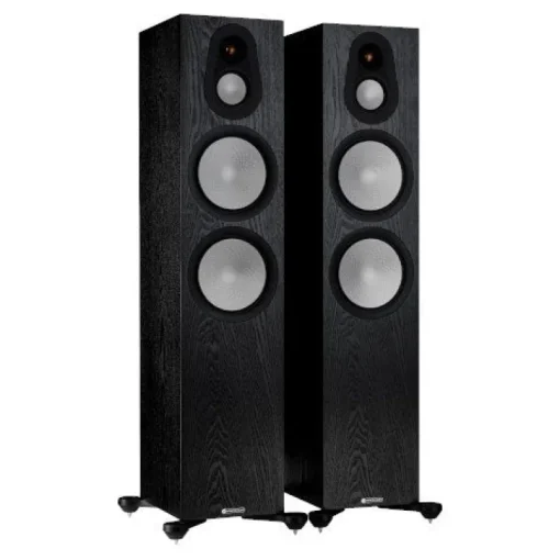 Monitor Audio Silver 500 Floorstanding Speakers Pair 7G Black Oak