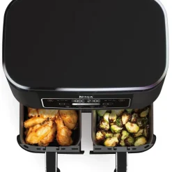Ninja AF200UK Foodi 4 in 1 Dual Zone 7.6L Air Fryer Black