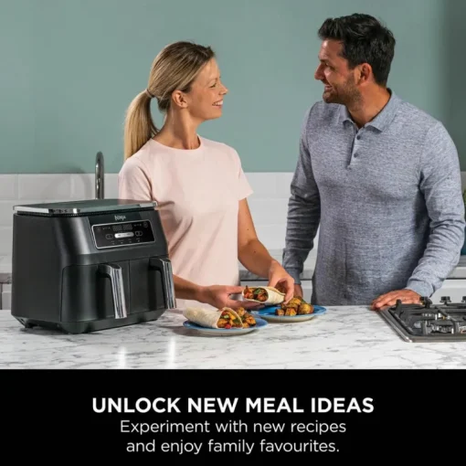 Ninja AF200UK Foodi 4 in 1 Dual Zone 7.6L Air Fryer Black