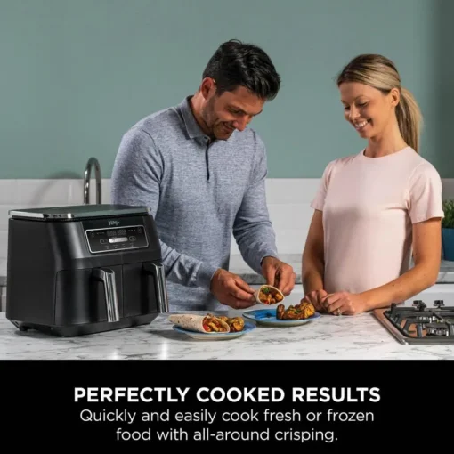 Ninja AF200UK Foodi 4 in 1 Dual Zone 7.6L Air Fryer Black