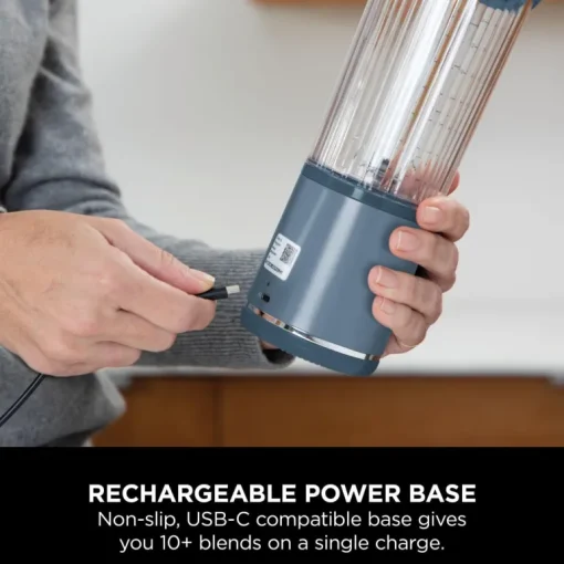Ninja Blast Cordless Portable Blender Denim Blue BC151UKNV
