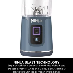 Ninja Blast Cordless Portable Blender Denim Blue BC151UKNV