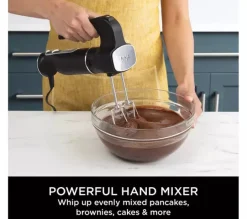 Ninja CI100UK Foodi 3-in-1 Hand Blender Mixer and Chopper Black