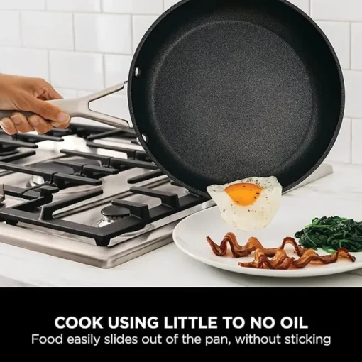 Ninja C10024UK ZEROSTICK Essentials 24cm Frying Pan Black
