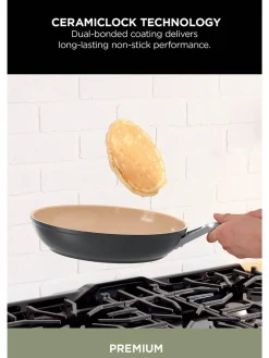 Ninja CW95000UK Ceramic Coated Cookware 5-Piece Set - Apricot & Grey