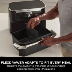 Ninja Foodi FlexDrawer Air Fryer AF500UK 10.4L Black