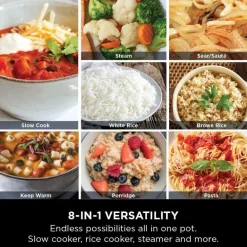 Ninja Foodi 8-Mode 6L PossibleCooker Rice and Slow Cooker MC1101UK Midnight Blue