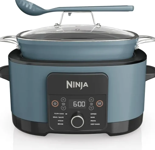 Ninja Foodi PossibleCooker 8 in 1 Slow Cooker MC1001UK 8L Sea Salt Grey