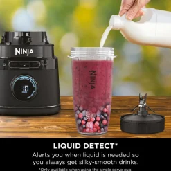 Ninja TB401UK Detect Power Blender and Processor Pro with Blendsense Technology Black