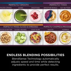 Ninja TB401UK Detect Power Blender and Processor Pro with Blendsense Technology Black