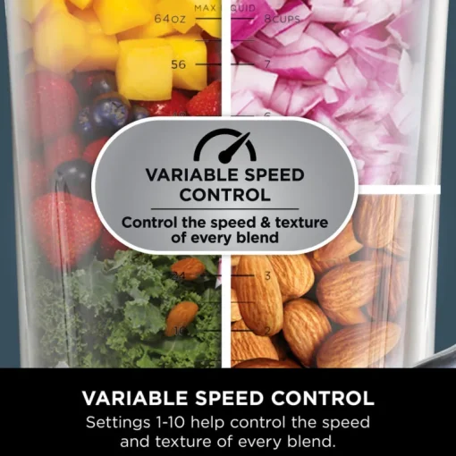 Ninja TB401UK Detect Power Blender and Processor Pro with Blendsense Technology Black