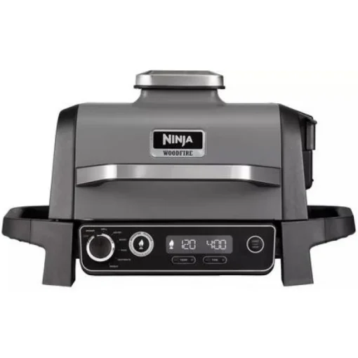 Ninja Woodfire Electric BBQ Grill and Smoker with Stand and Cover OG701UKGRILLKIT - CLEARANCE