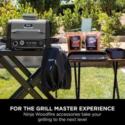Ninja Woodfire Electric BBQ Grill and Smoker with Cover OG701UKCOVERKIT - CLEARANCE