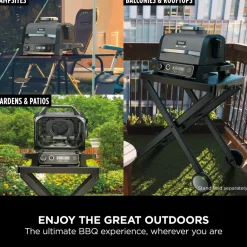 Ninja Woodfire Electric BBQ Grill and Smoker with Cover OG701UKCOVERKIT - CLEARANCE