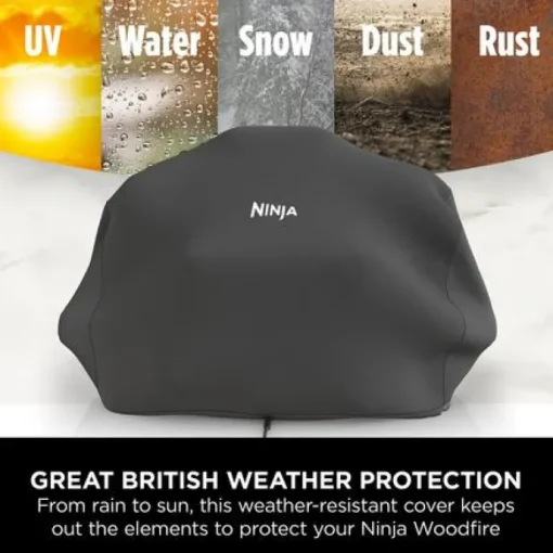 Ninja Woodfire Electric BBQ Grill and Smoker with Cover OG701UKCOVERKIT - CLEARANCE