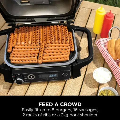 Ninja Woodfire Electric BBQ Grill and Smoker with Cover OG701UKCOVERKIT - CLEARANCE