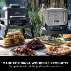 Ninja Woodfire Outdoor Oven Artisan Pizza Maker and BBQ Smoker with BBQ Stand OO101UKKIT Open Box Clearance
