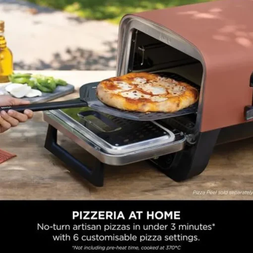 Ninja Woodfire Outdoor Oven Artisan Pizza Maker and BBQ Smoker with BBQ Stand OO101UKKIT Open Box Clearance