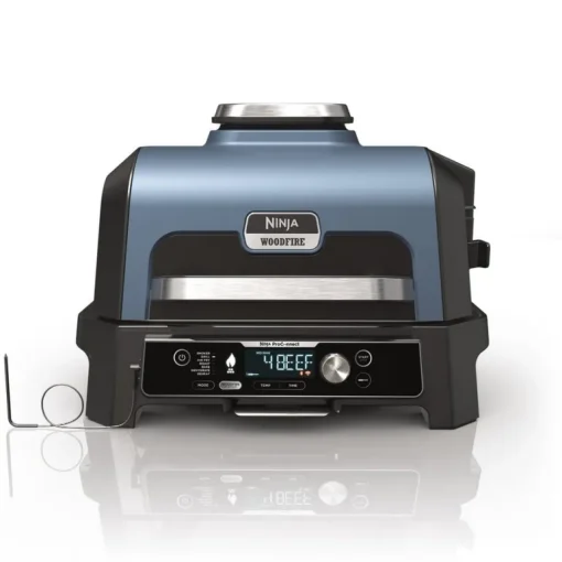 Ninja Woodfire Pro Connect XL Electric BBQ Grill and Smoker with Stand and Cover OG901UKGRILLKIT Open Box Clearance