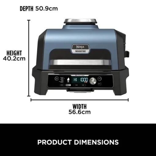 Ninja Woodfire Pro Connect XL Electric BBQ Grill and Smoker with Stand and Cover OG901UKGRILLKIT Open Box Clearance